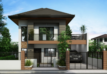 mẫu nhà 2 tầng hiện đại