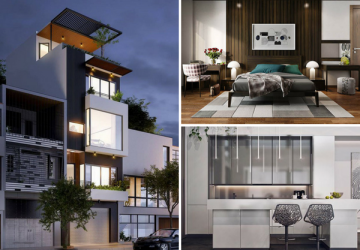 Xây nhà 4 tầng 50m2