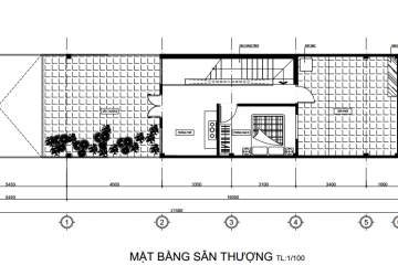 bản vẽ thiết kế nhà 5m