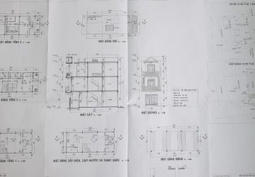 bản vẽ xin giấy phép xây dựng.