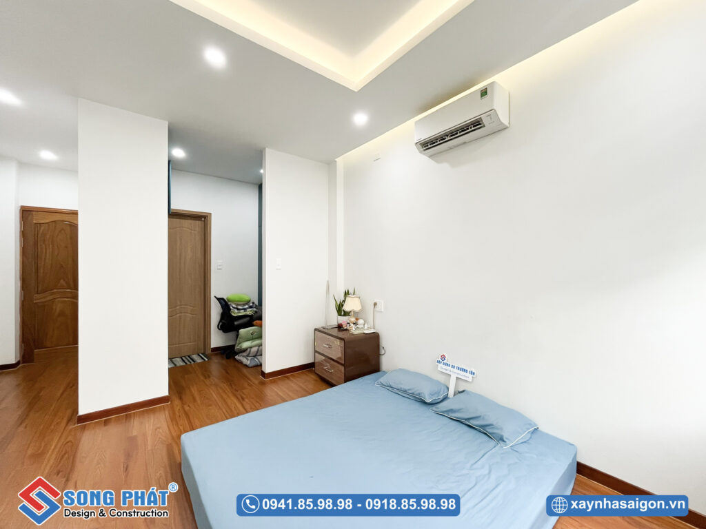 Khu vực thay đồ được thiết kế bên trong phòng ngủ tiện nghi