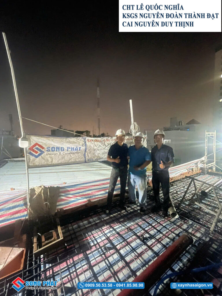 Đội ngũ Song Phát có mặt giám sát và kiểm tra quá trình thi công