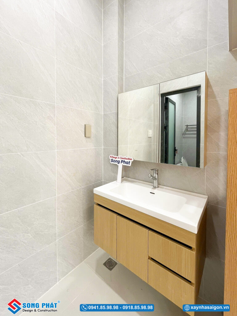 Lavabo được bố trí tại sảnh thang lầu 1