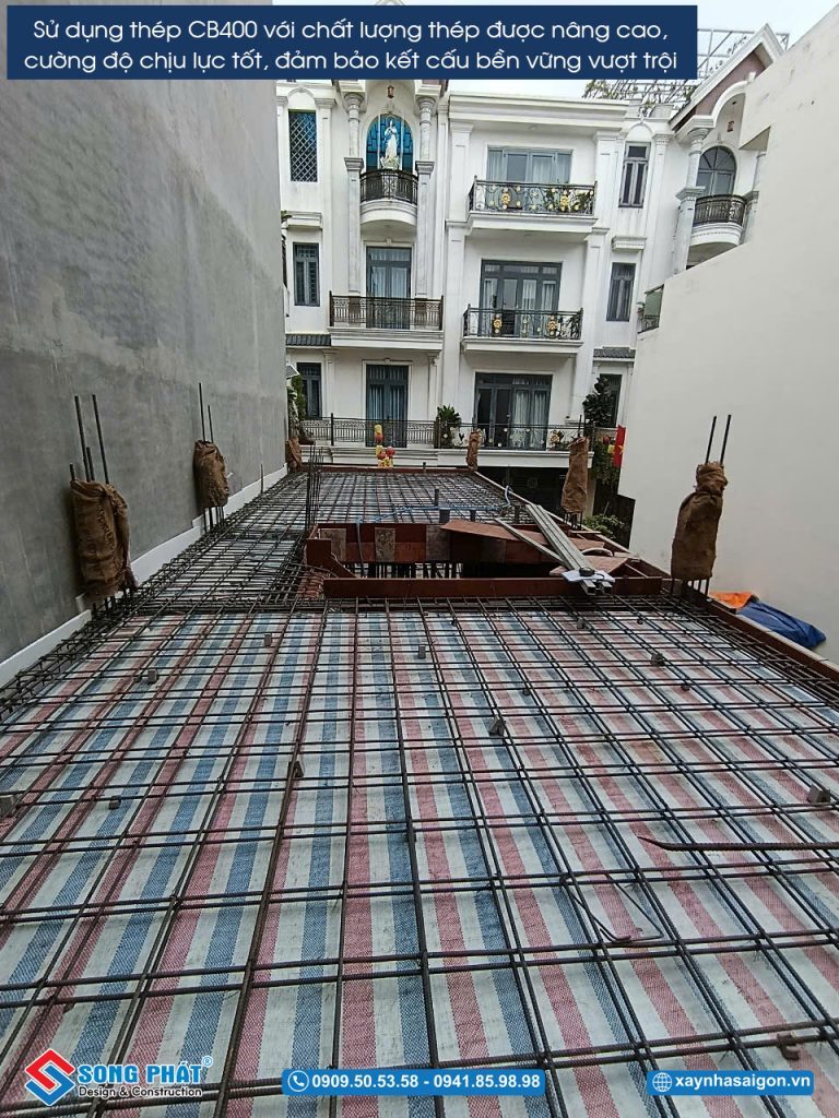 18/04 Hoàn thiện đi thép sàn lầu 1