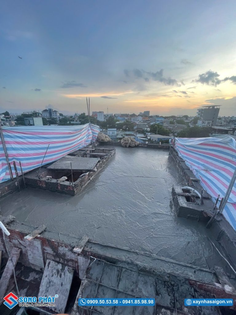 Hoàn thiện cất nóc sàn mái