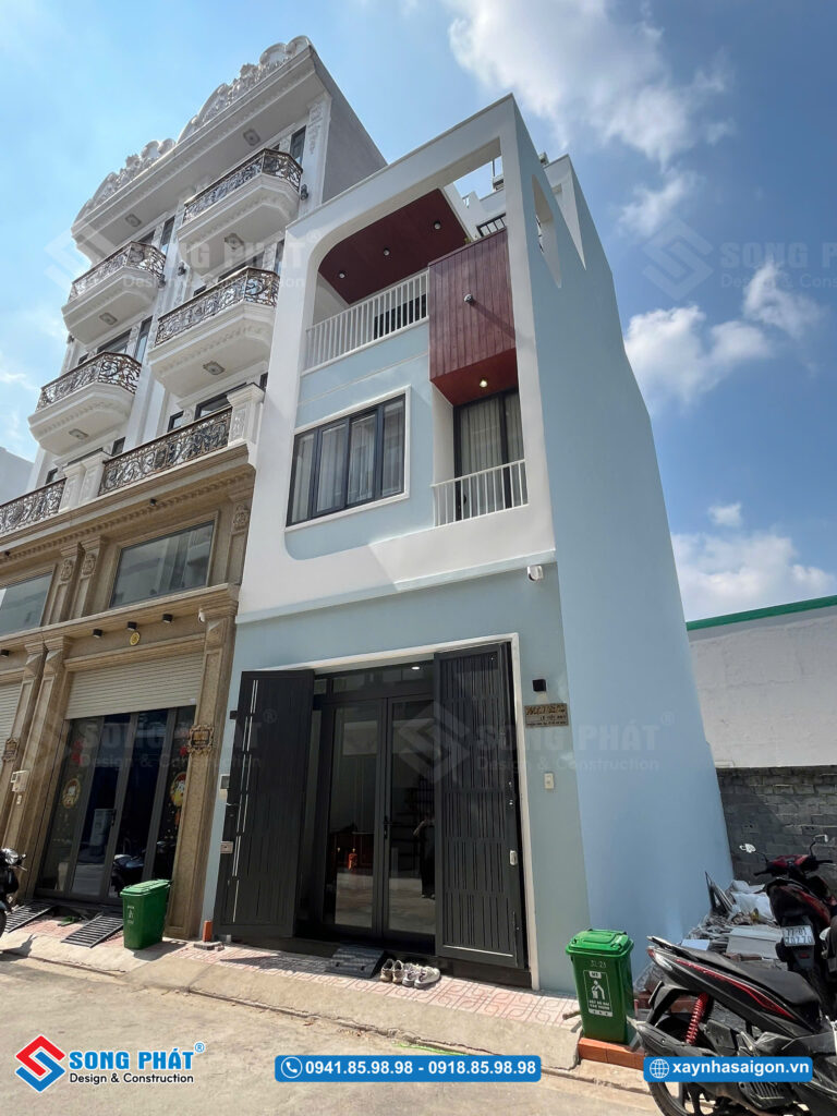 Góc nghiêng tôn lên khối kiến trúc vuông vức, hiện đại và đầy chiều sâu