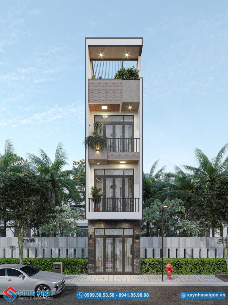 Tone trắng xám mang lại nét đẹp hiện đại, hài hòa cho tổng thể không gian